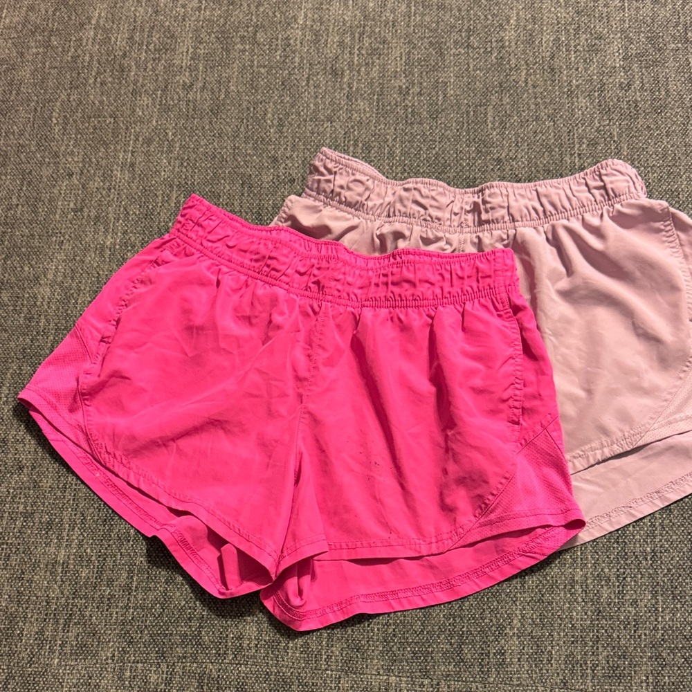 Athletic Works Women's Pink and Tan Shorts